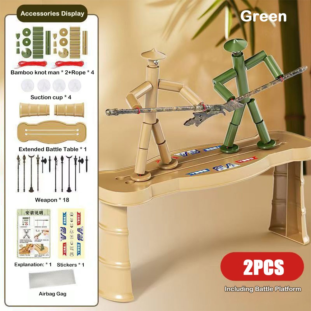 Board Game Diy - Mainan Pertarungan Manusia Bambu Dua Pemain,