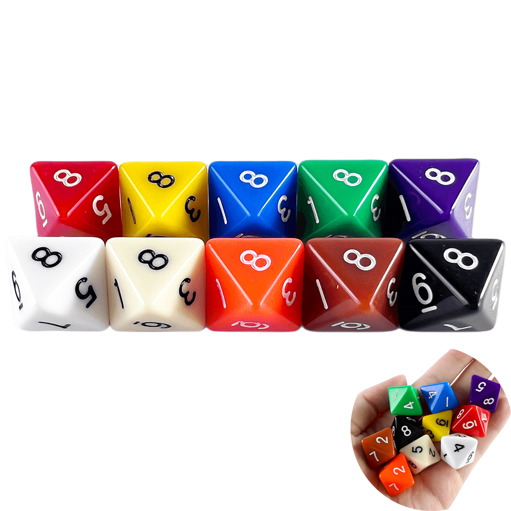 Board Game Viral - D8 dadu polihedral 15.5mm Set permainan