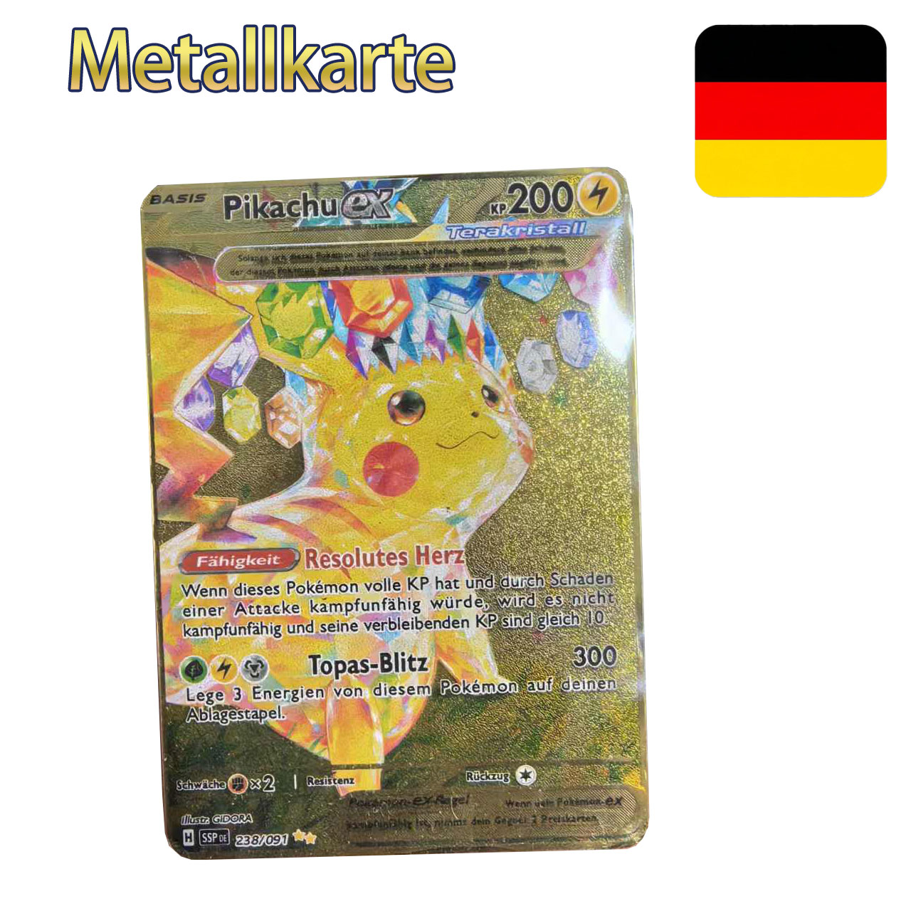 Board Game Diy - Kartu Logam Pokemon di Deutsch Terastal