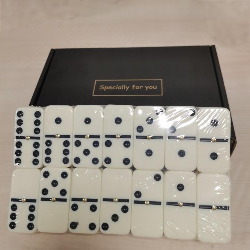 Board Game Monopoli - 28 Buah Domino Melamin Kemasan Kotak