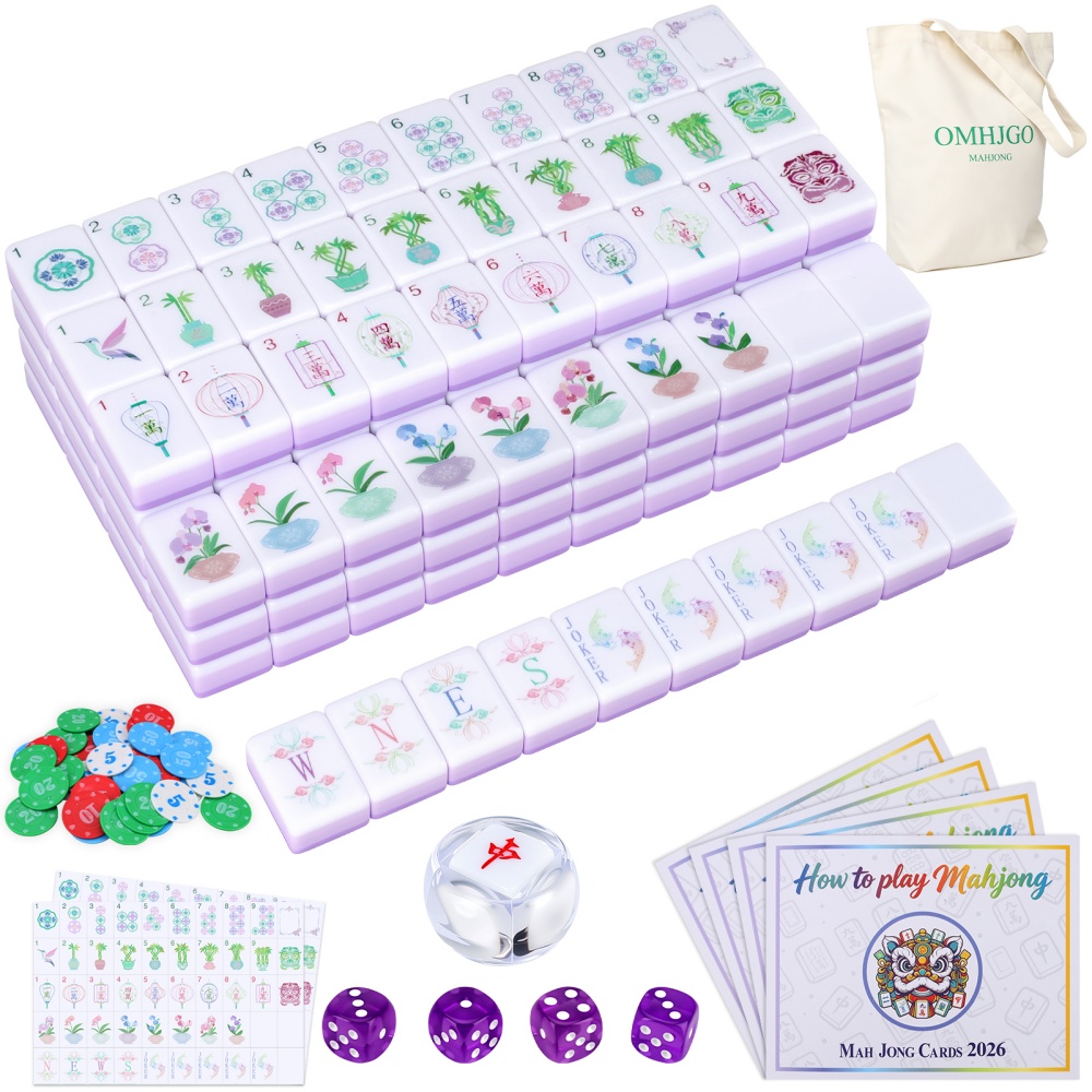 Board Game Master - Set Mahjong Akrilik 4-lapis dari Gudang
