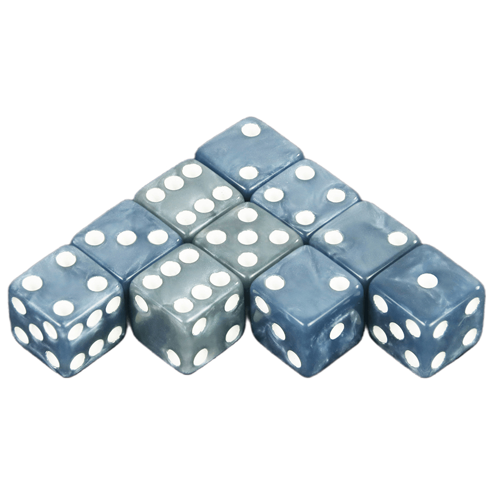 Board Game Viral - Efek marmer dadu 10 buah/Set 12MM