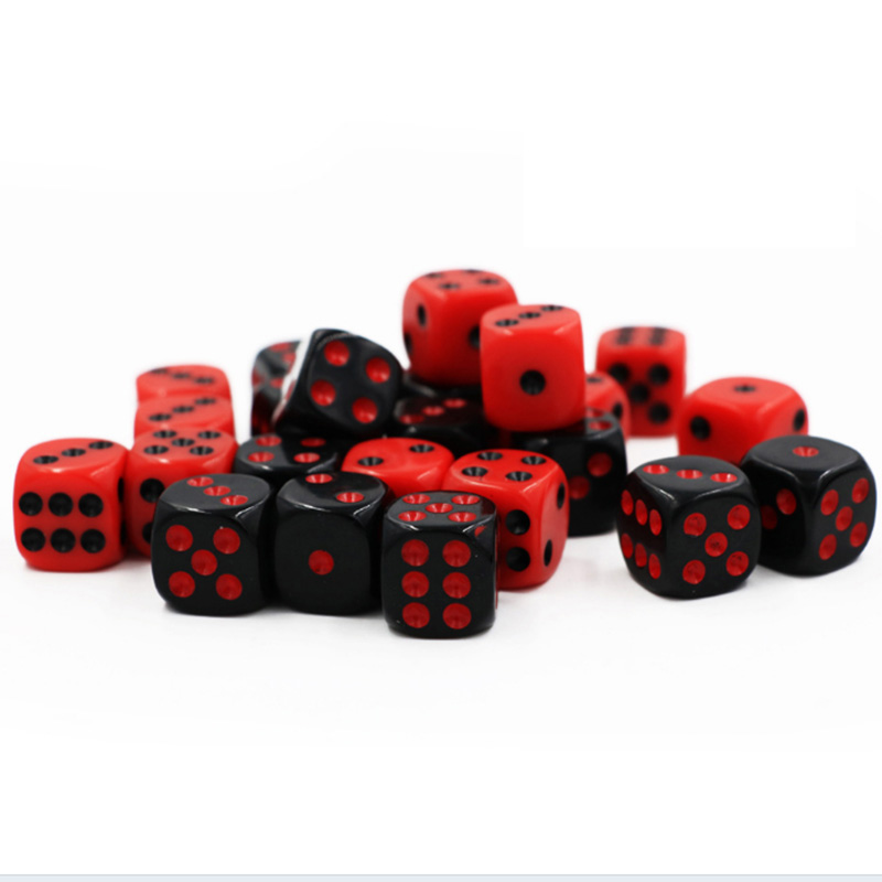 Board Game Viral - 10 Buah/SET SET Dadu Merah/Hitam Aksesori