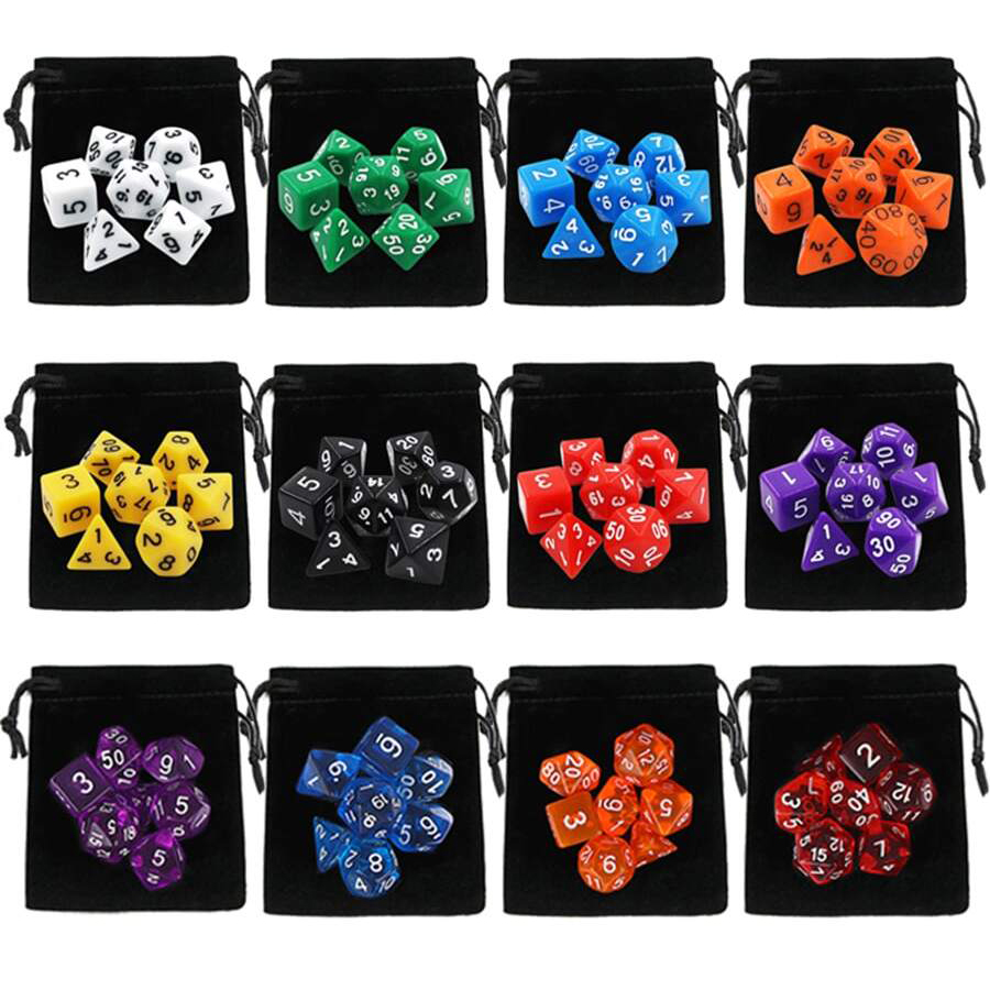 7 buah Dadu Polihedral & Tas P - Board Game Pandemic ulasan dan harga