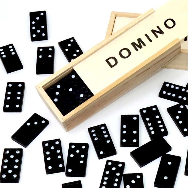 28 Buah Domino Hitam Permainan - Board Game Monopoli ulasan dan harga