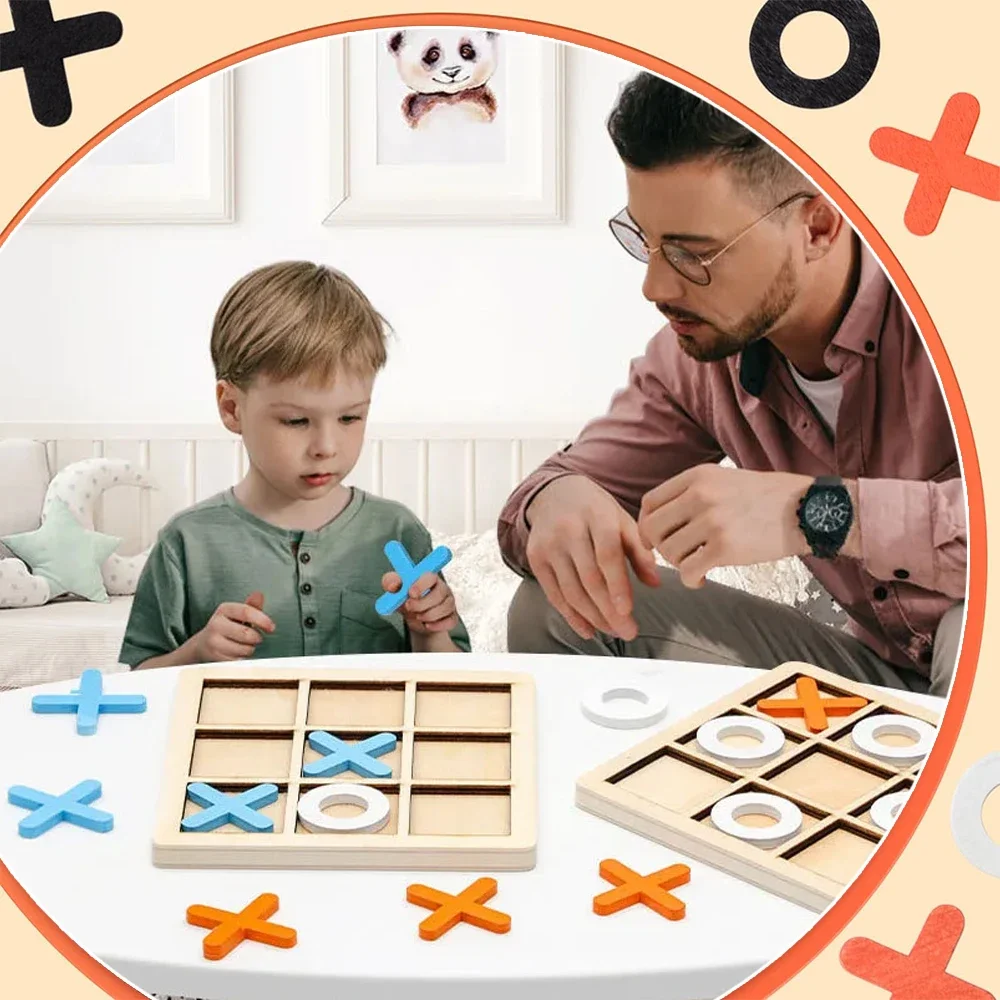 Kayu XO Tic Tac Toe Game Mini  - Board Game For 6 Years Old ulasan dan harga