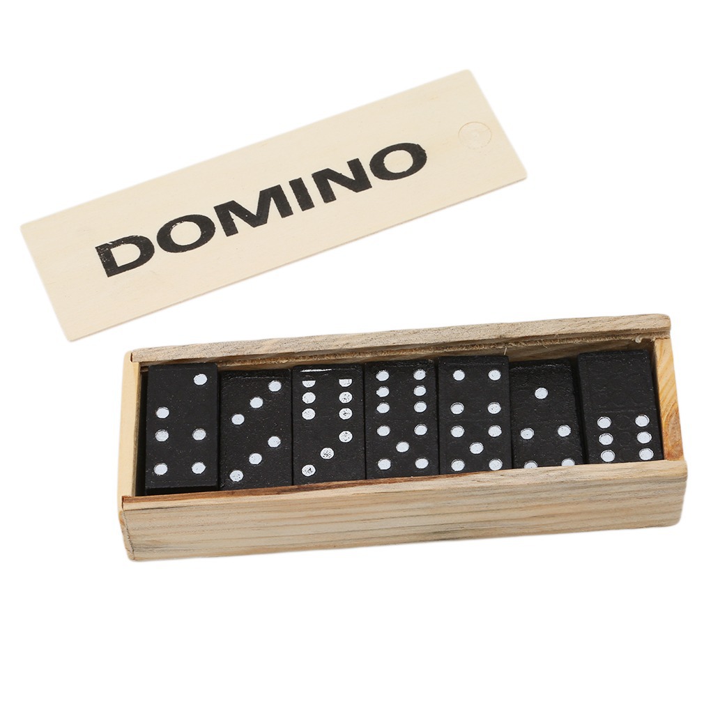 28 buah kotak kayu domino hita - Board Game Monopoli ulasan dan harga