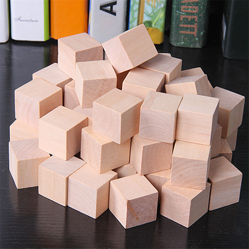 30 Buah 2X2CM Kayu Kubus Warna - Board Game For 6 Years Old ulasan dan harga