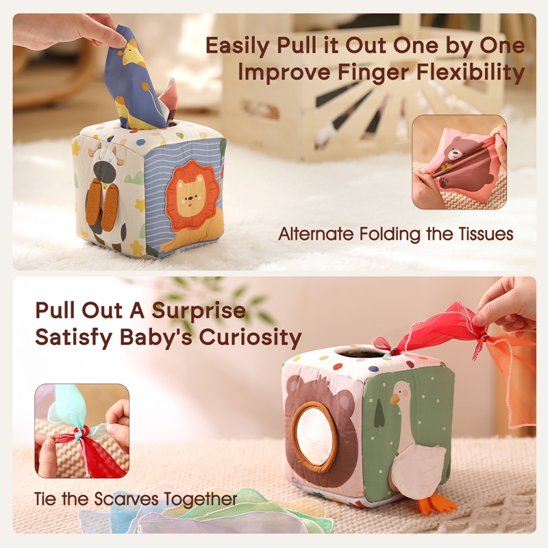 Mainan Montessori kotak tisu h - Board Game Nature ulasan dan harga