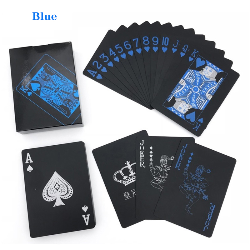 Hitam plastik kartu bermain Bi - Board Game Viral ulasan dan harga