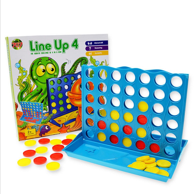 Permainan Papan Empat-dalam-Sa - Board Game For 6 Years Old ulasan dan harga