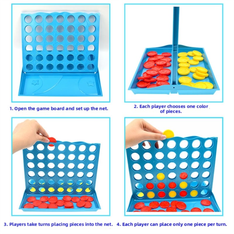Permainan Papan Empat-dalam-Sa - Board Game For 6 Years Old ulasan dan harga