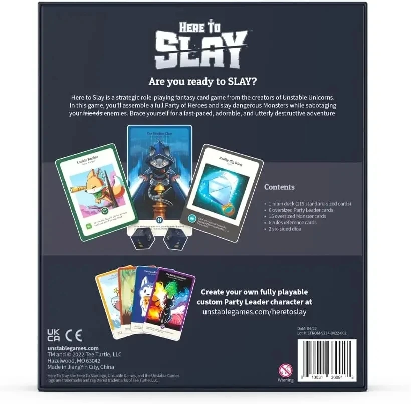 Here to Slay Base Game oleh Te - Board Game Here To Slay ulasan dan harga