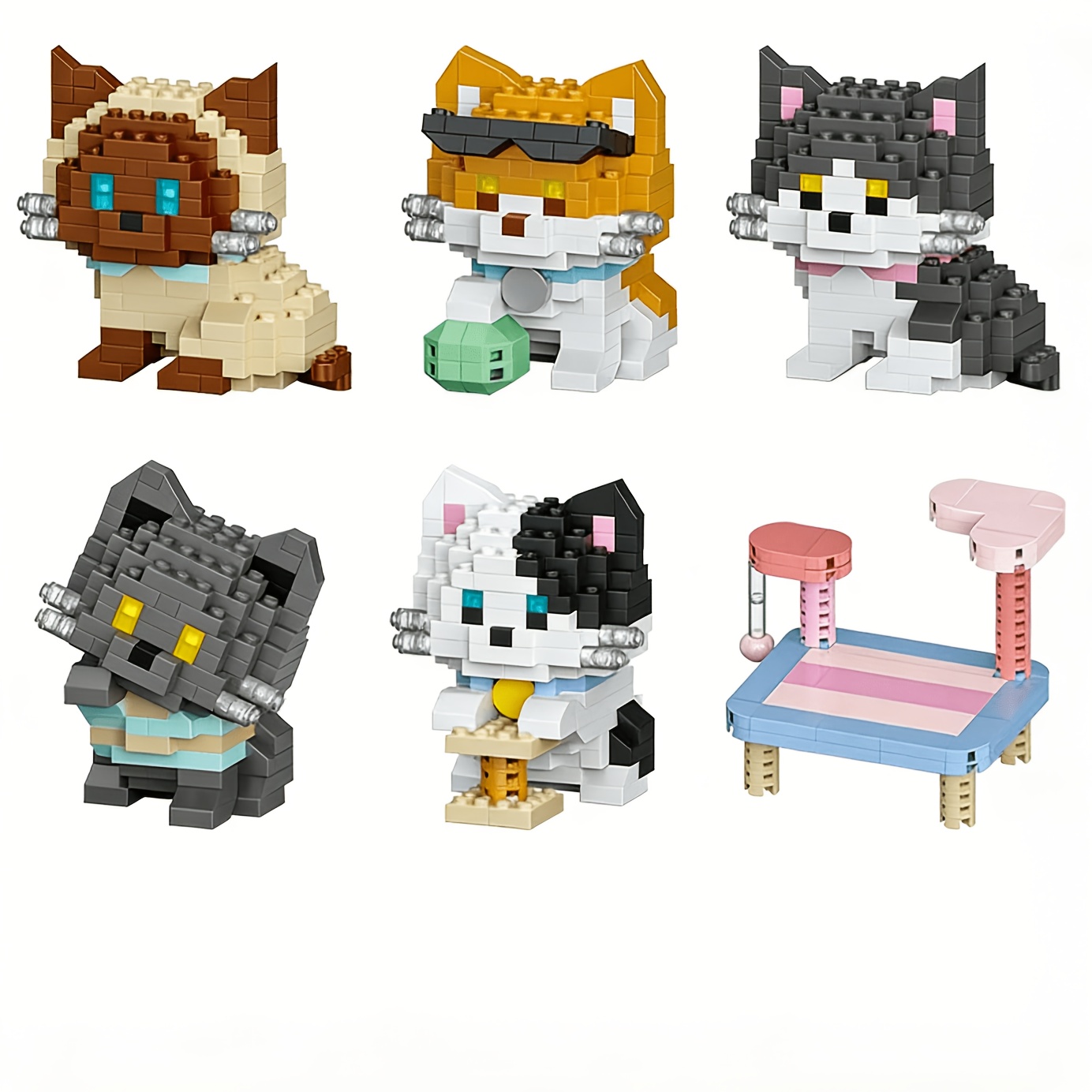 Set Blok Bangunan Seri Kucing  - Board Game Master ulasan dan harga