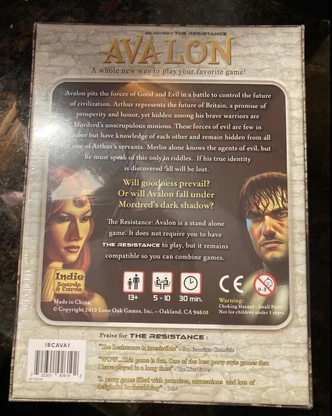 Papan dan kartu Indie | Ketaha - Board Game Avalon ulasan dan harga