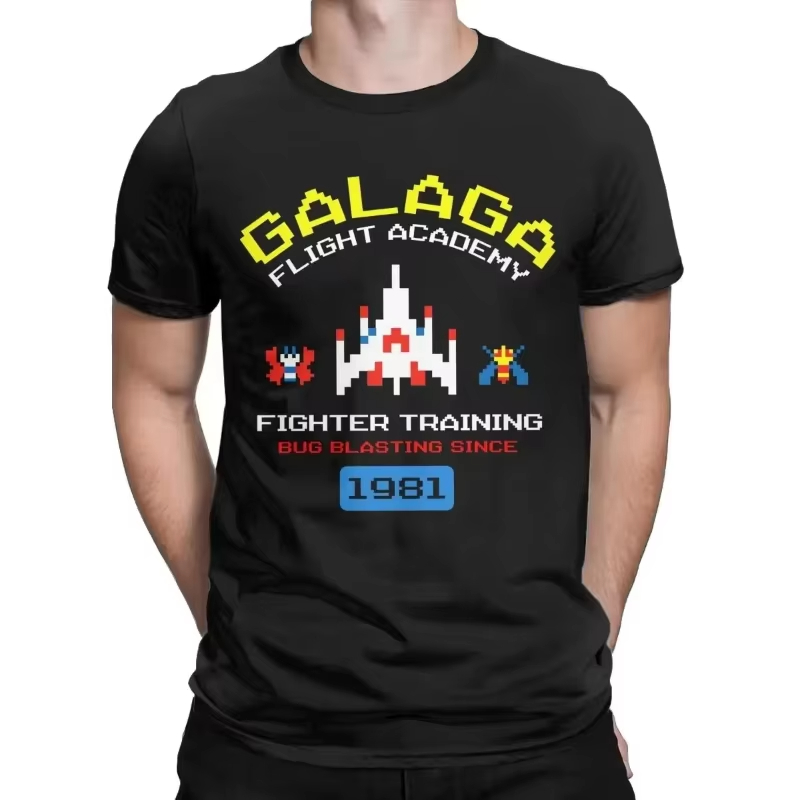 Kaos Pria Katun Motif Galaga R - Board Game Viral ulasan dan harga